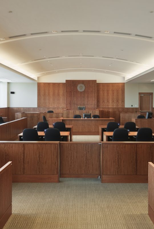 Fall River Justice Center Courtroom