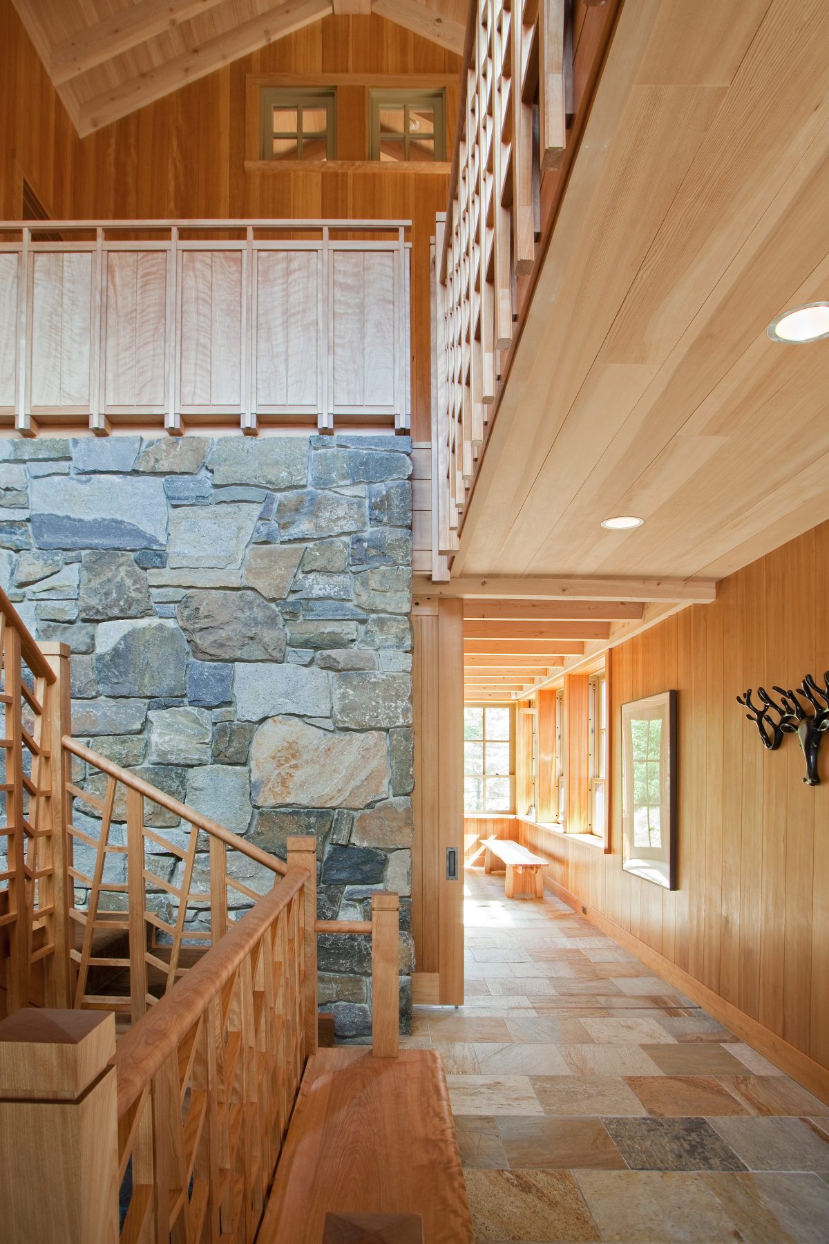 Vermont Ski Lodge Hallway