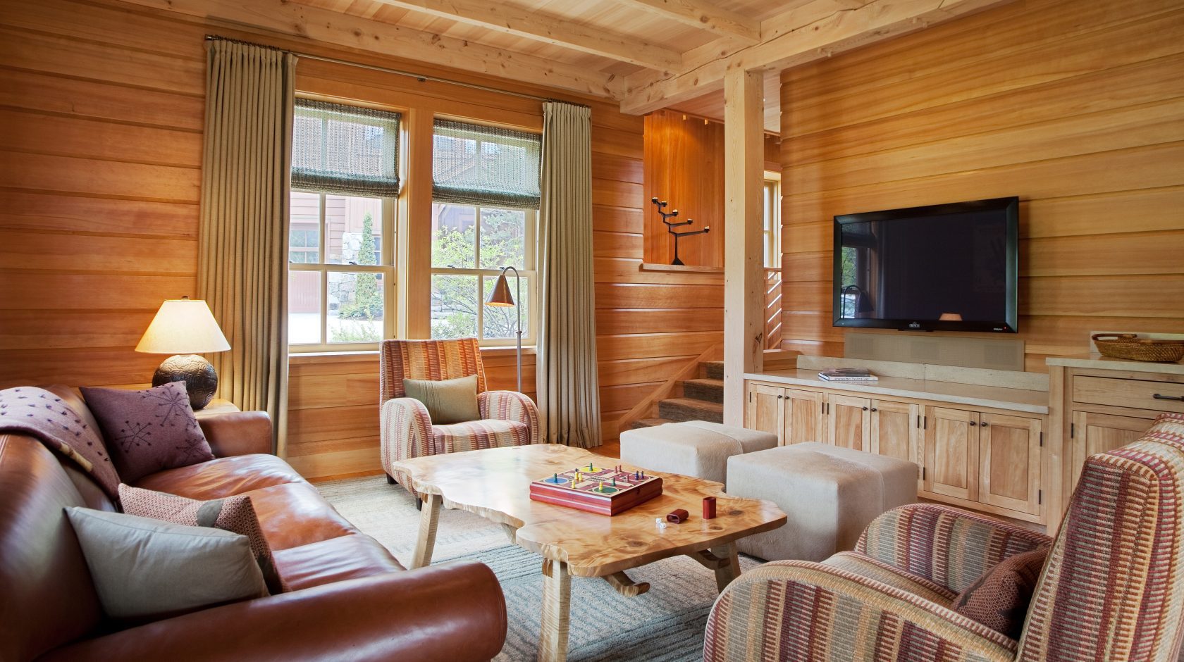 Vermont Ski Lodge Living Room