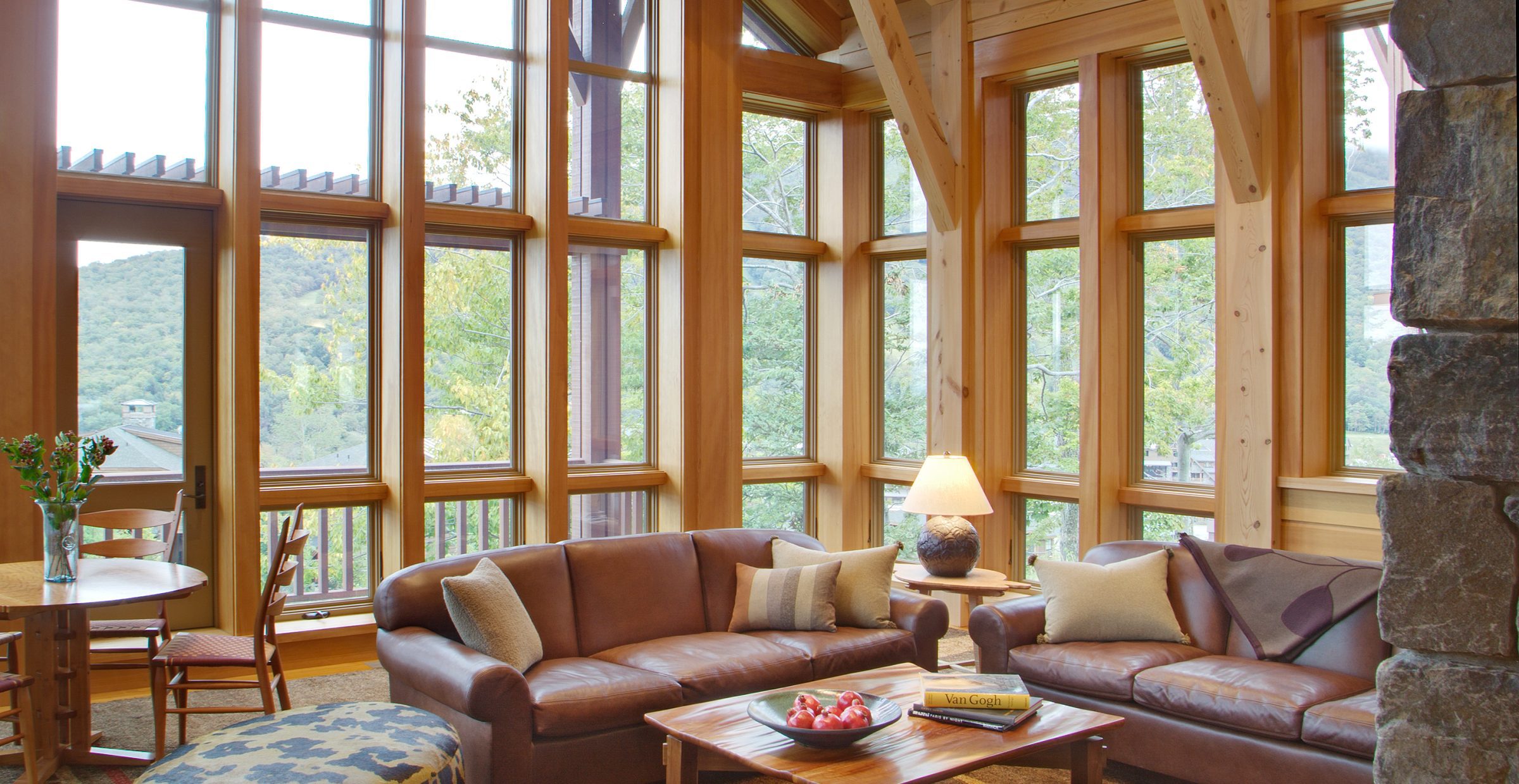 Vermont Ski Lodge Glass View