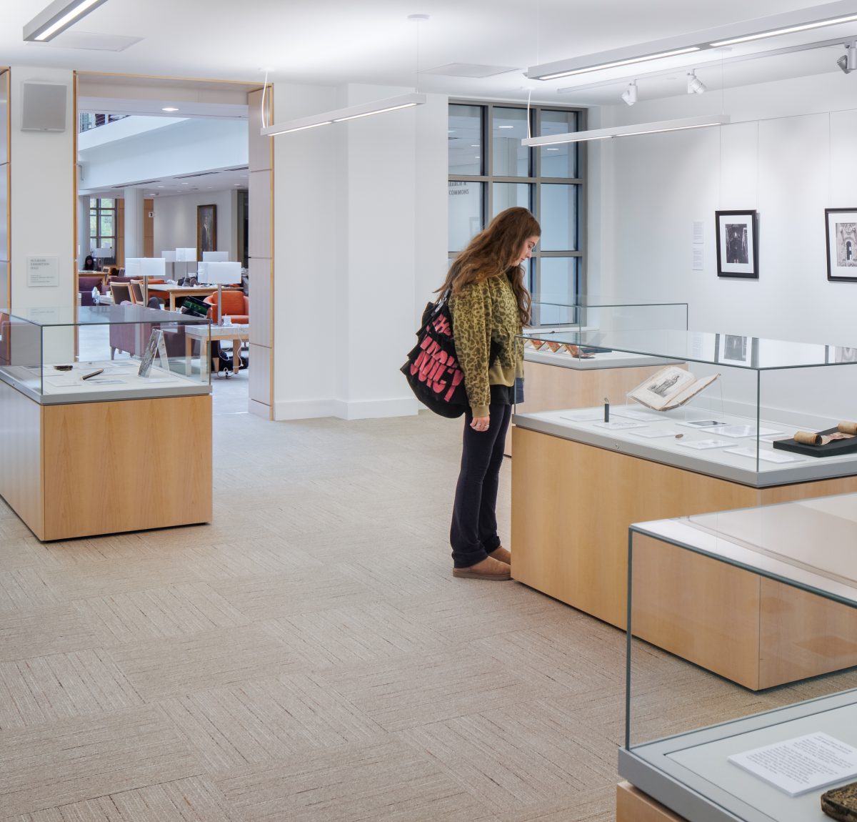 Kenyon Library Glass Cases