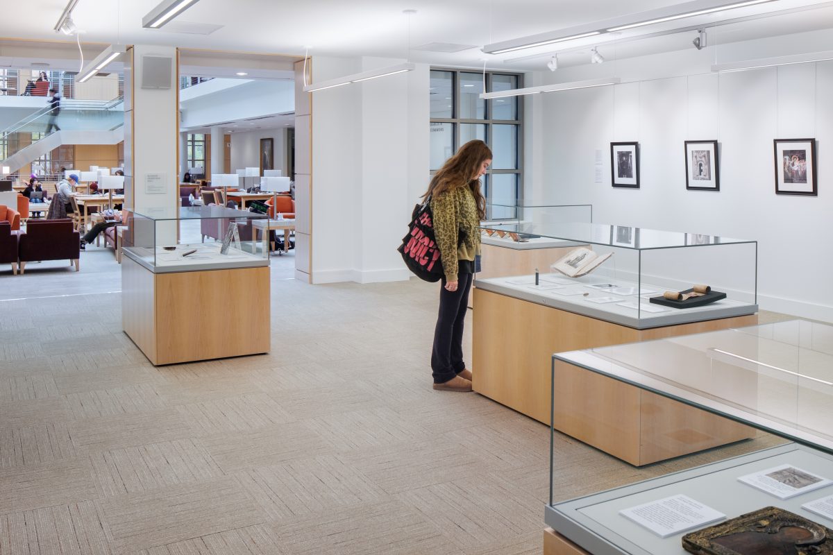 Kenyon Library Glass Cases